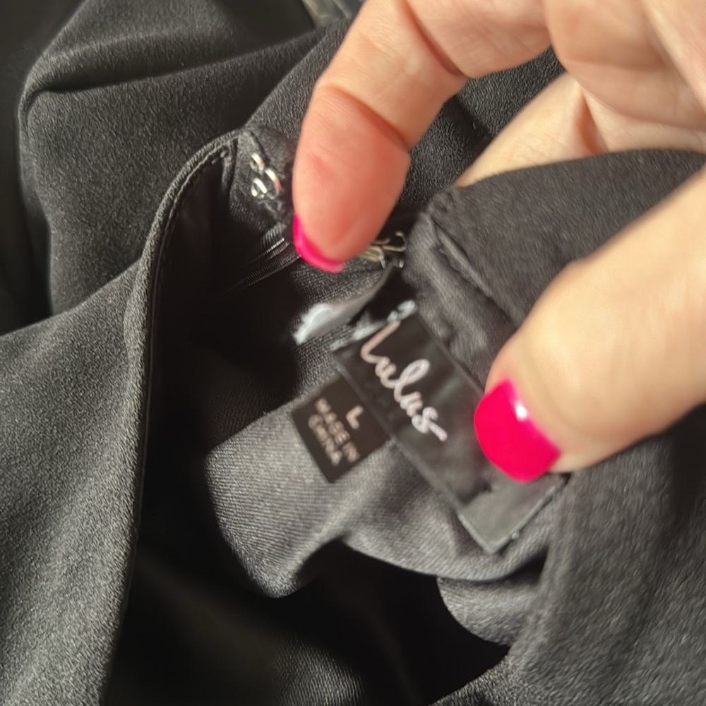New! Lulu’s Black Fitted‎ Maxi Off Shoulder Dress - Picture 8 of 9